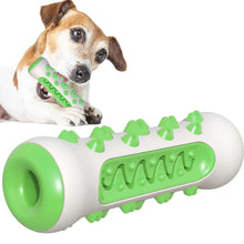 Load image into Gallery viewer, Cleaning teeth bone shaped toy for dogs, green and white
